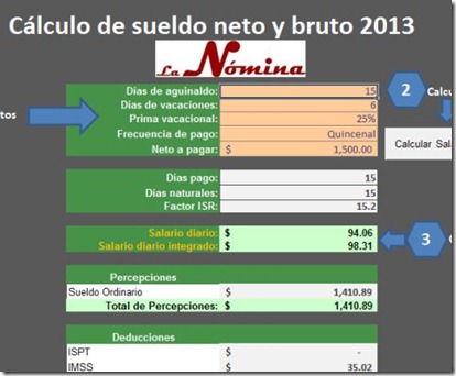 Hacia arriba modo También Calculadora sueldo neto / bruto 2013 - México -