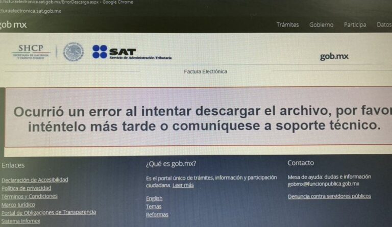 Publicamos sobre errores en pagina del SAT archivos » ElConta.MX