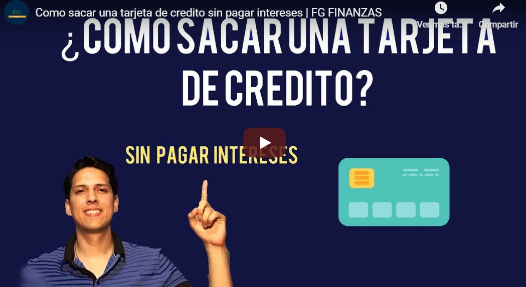 tarjet credito sin intereses
