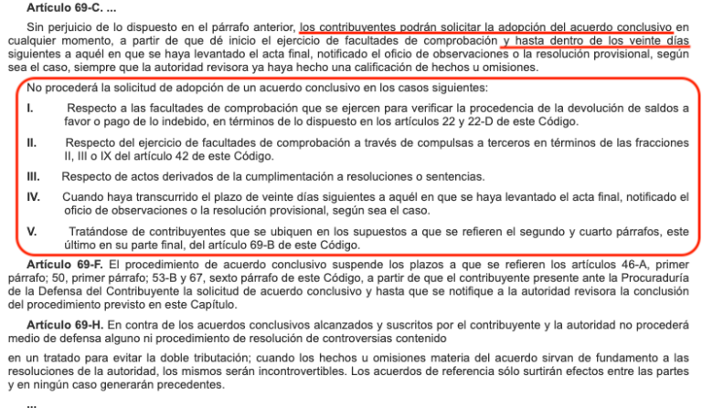 Acuerdos conclusivos PRODECON. Reforma 2021 limita su utilización ...