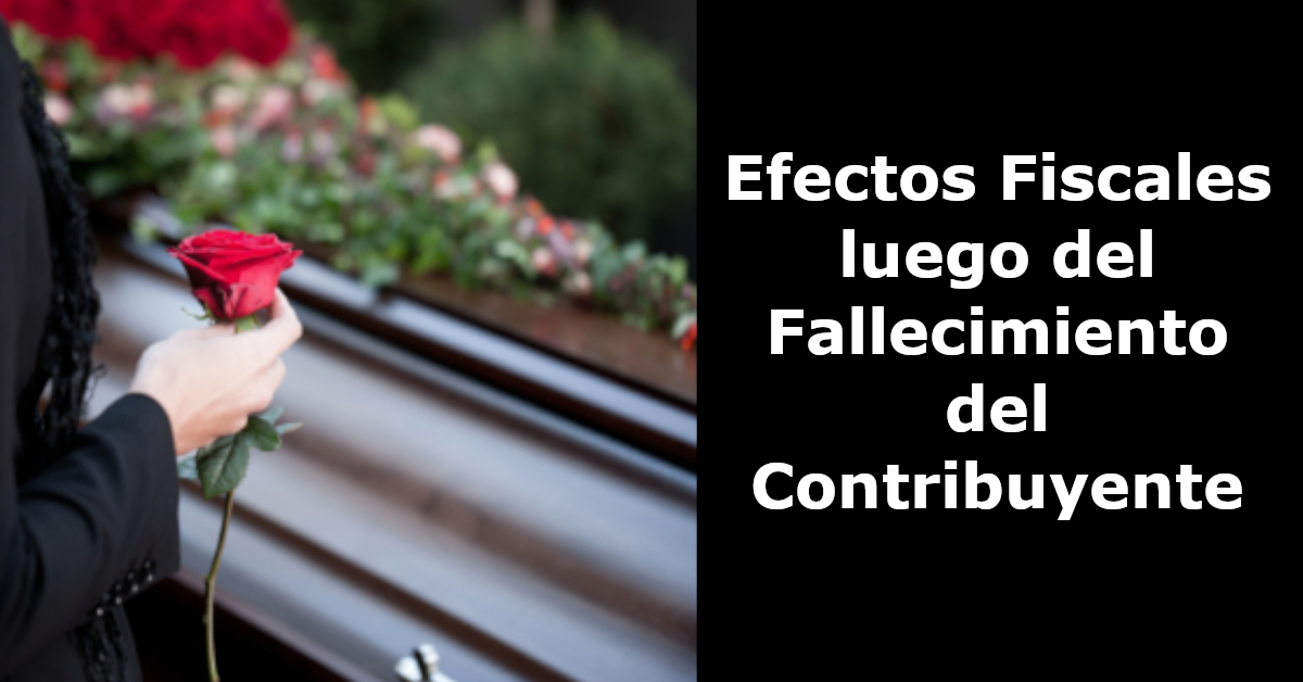 fallecimiento del contribuyente