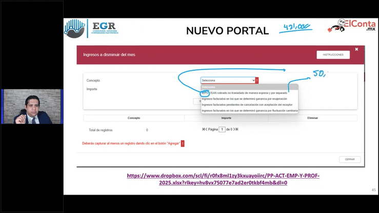 Lun. 10 Feb. Taller Practico Declaracion pagos provisionales 2025 para Personas Fisicas Actividad Empresarial y Profesional. high