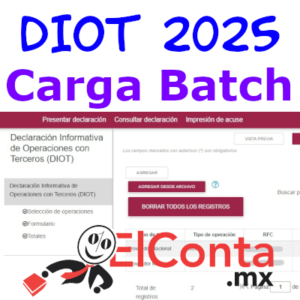 diot 2025 carga batch elcontamx sq 400