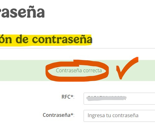 elconta validar contrasena sat ciecf