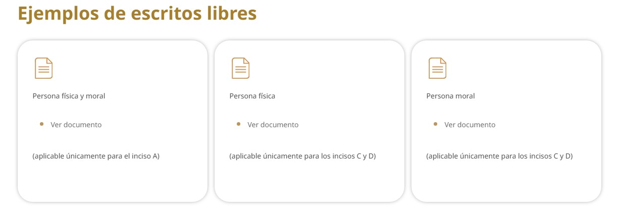 escritos libres regularizacion fiscal 2025
