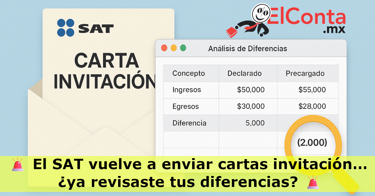 Diferencias cartas invitacion SAT