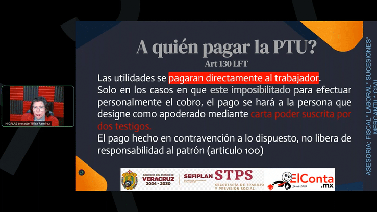 Mar. 04 Nov. Charla GRATUITA Actualizacion y profesionalizacion en Materia Laboral – PTU high