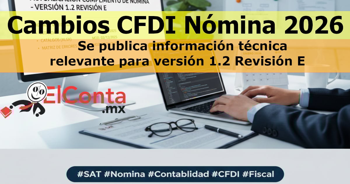 cfdi nomina cambios 2026