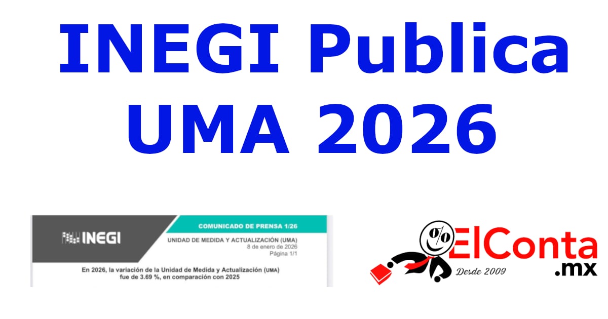 UMA 2026 INEGI