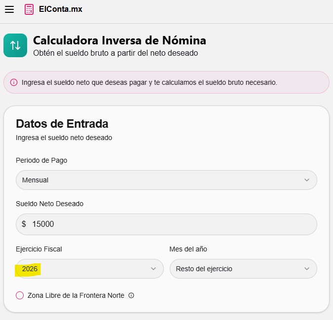 calculadora inversa salarios calculadora