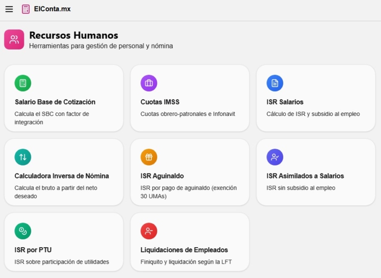 Calculadora GRATUITA de ISR 2026 para Salarios – Fácil y Rápida