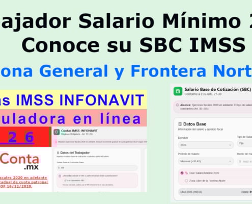 imss sbc salario minimo 2026