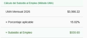 Subsidio al Empleo 2026 según UMA: Guía Actualizada y Beneficios