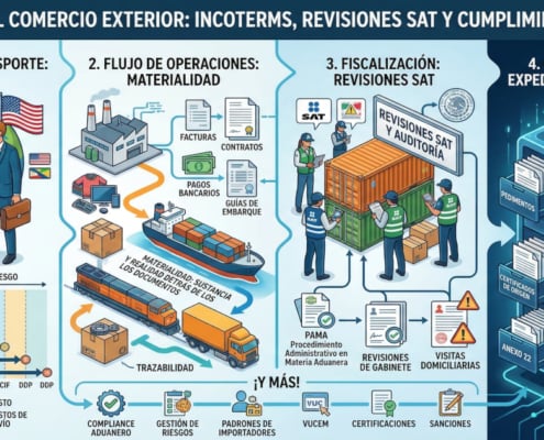 Incoterms revisiones SAT Materialidad Comercio Exterior Expediente Electronico Aduanero