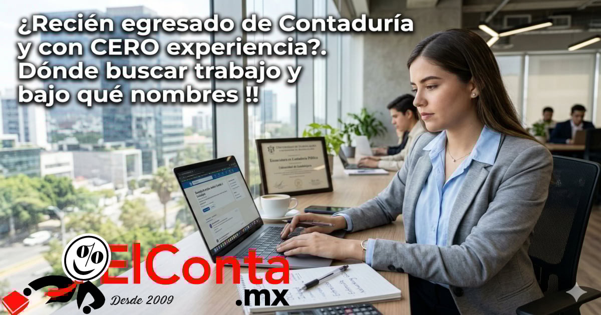 contador recien egresado buscar empleo