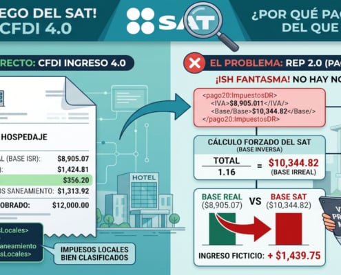 complemento pago impuesto locales prellenado sat error