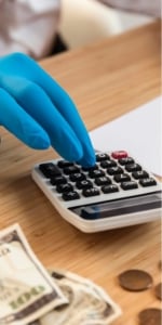 guantes calculadora