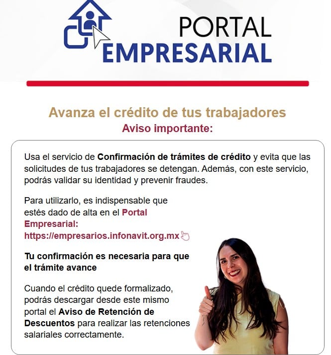 infonavit error correos