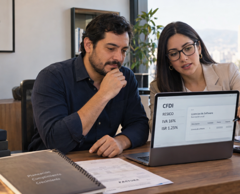 resico retencion IVA empresarial persona moral