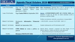 2026 10 agenda fiscal laboral seguridad social 2