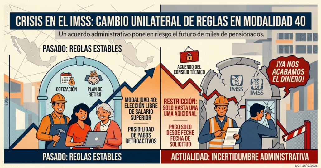 cambios modalidad 40 imss 2026